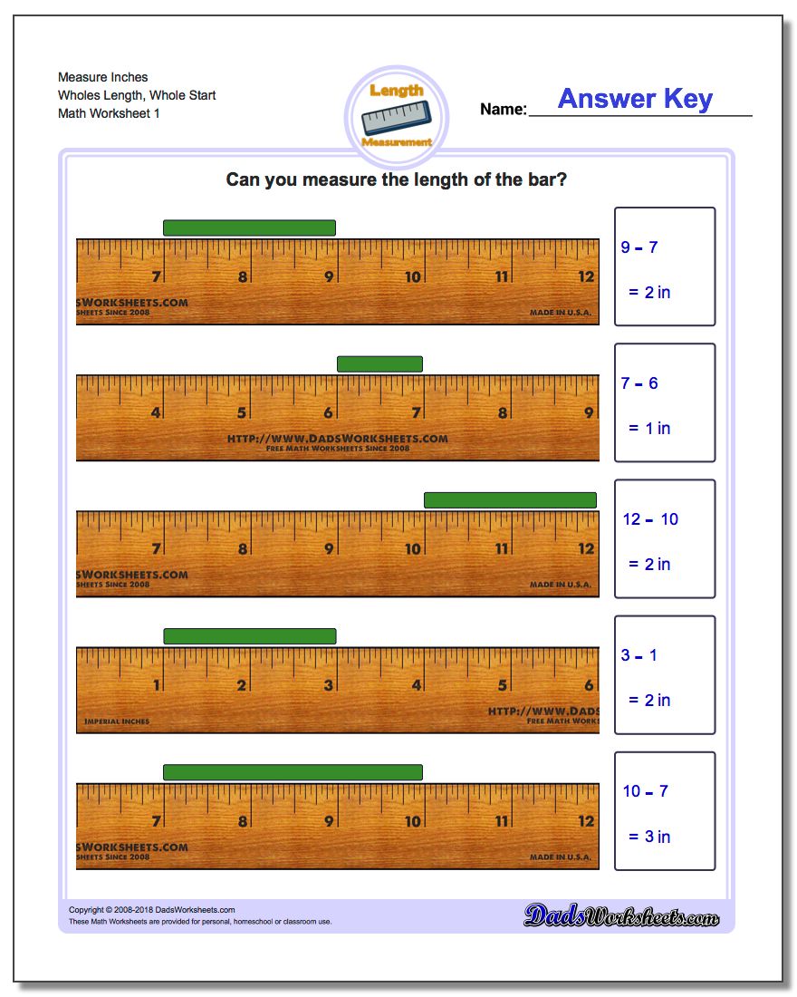 measurement in inches ruler