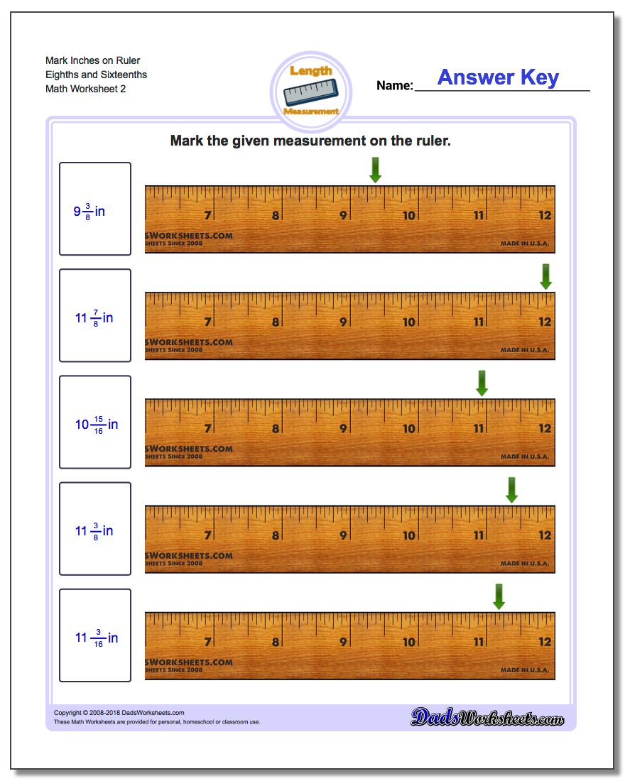 Mark The Ruler In Inches