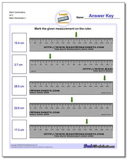 Mark Centimeters All 2 /worksheets/metric-measurement.html Worksheet