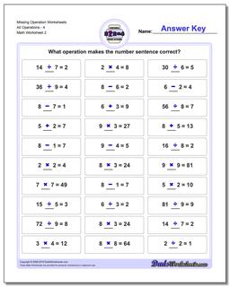Missing Operation Worksheet All Operations4 /worksheets/missing-operations.html