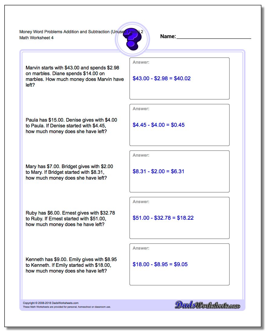 addition and subtraction with extra facts