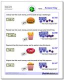 math worksheets money money making change change from 1