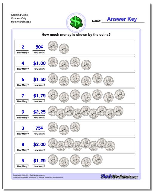 Money: Counting Coins