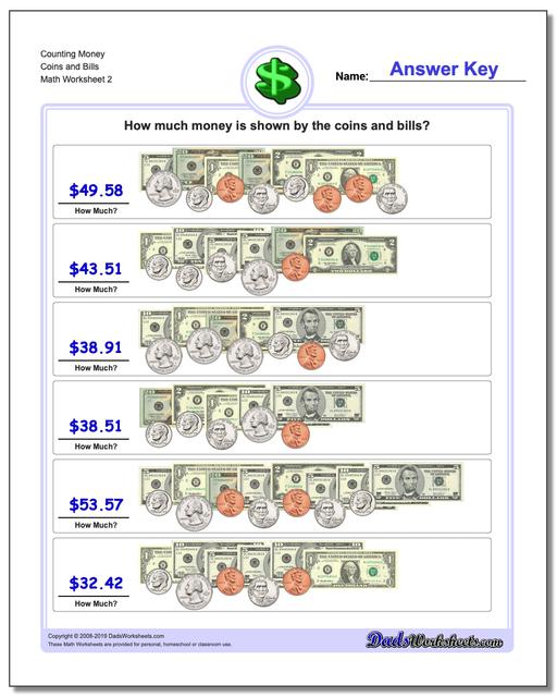 math worksheets money money counting money coins and