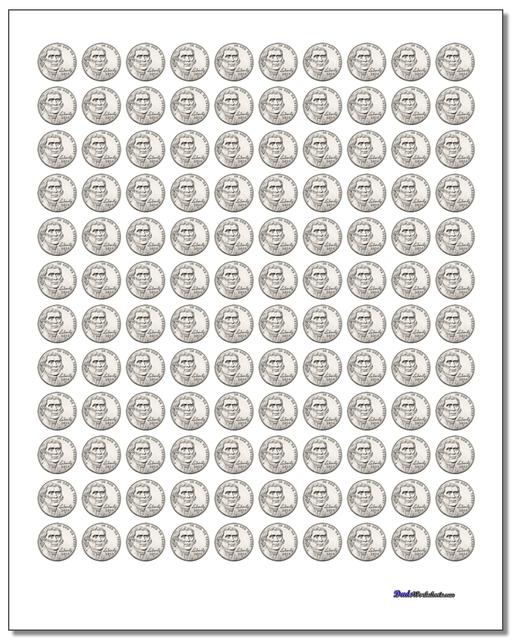 Set Of Usa Coins Printable Template Free Printable Papercraft Templates