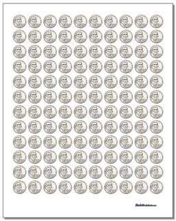 Printable Coins Worksheet