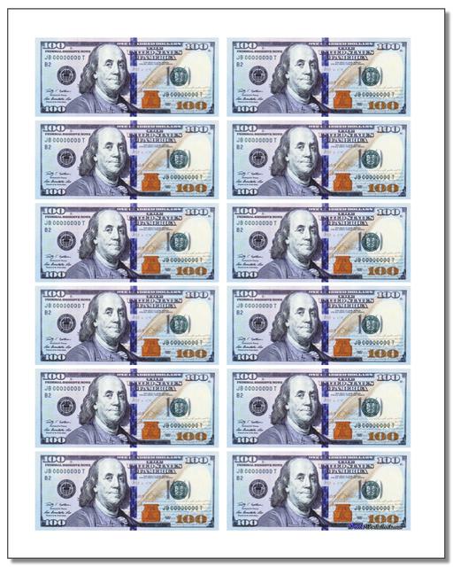 7 best images of printable play money actual size free money2jpg