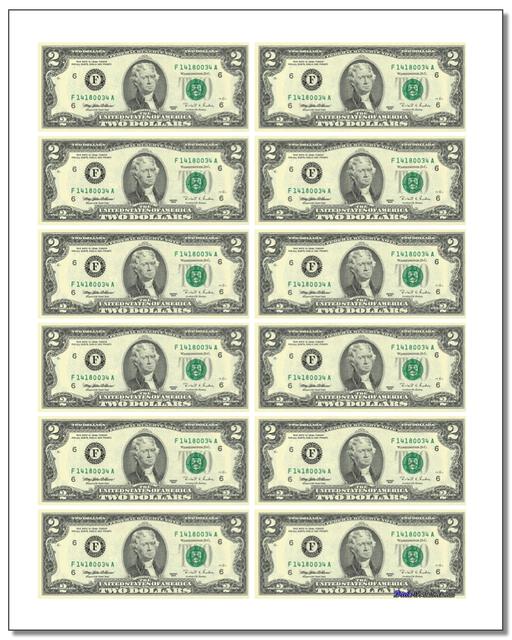print toy money