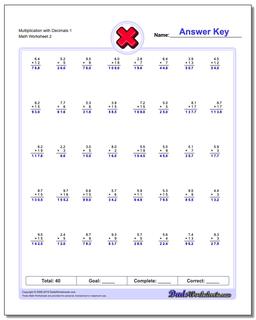 Multiplication Worksheet with Decimals 1 /worksheets/multiplication.html