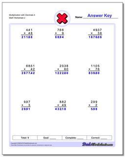 Multiplication Worksheet with Decimals 4 /worksheets/multiplication.html