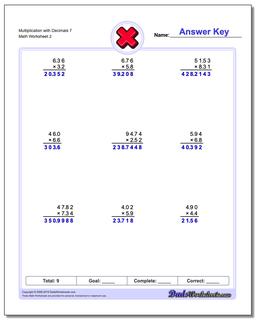 Multiplication Worksheet with Decimals 7 /worksheets/multiplication.html