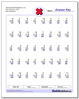 Spaceship Math Multiplication Worksheet x12C 5x12, 12x5, 6x12, 12x6 /worksheets/multiplication.html