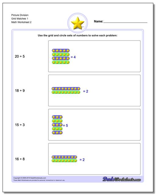 Picture Math Division: Division Picture Math