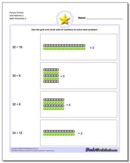 Picture Division Worksheet Grid Matches 2 /worksheets/picture-math-division.html