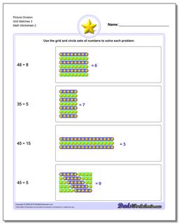 Picture Division Worksheet Grid Matches 3 /worksheets/picture-math-division.html