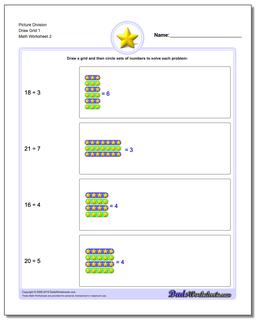 Picture Division Worksheet Draw Grid 1 /worksheets/picture-math-division.html