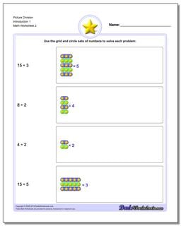 Picture Division Worksheet Introduction 1 /worksheets/picture-math-division.html