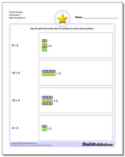 Picture Division Worksheet Introduction 1