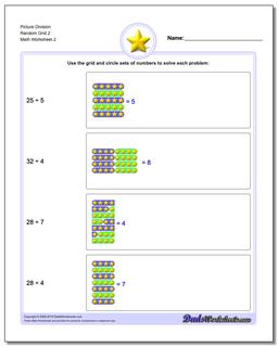 Picture Division Worksheet Random Grid 2 /worksheets/picture-math-division.html