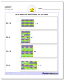 Picture Division Worksheet Remainders 4 /worksheets/picture-math-division.html