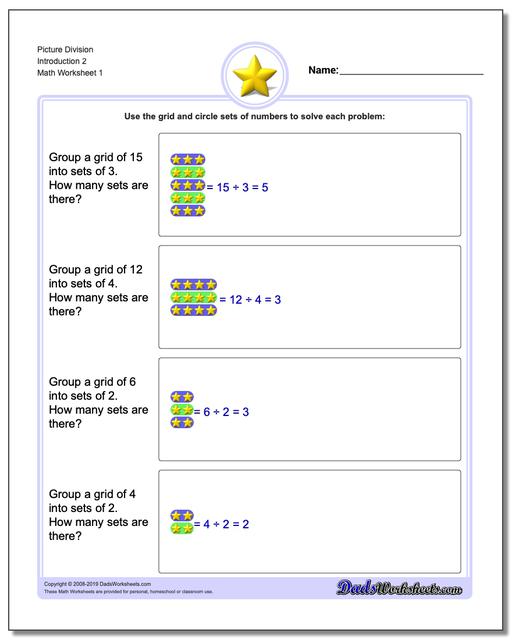 division picture word problems