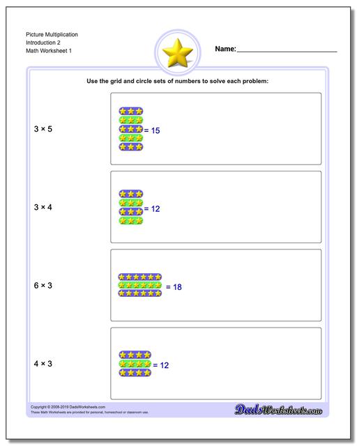 Picture Math Multiplication: Multiplication Picture Math