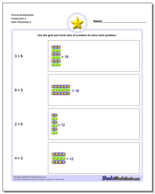 Picture Math Multiplication: Multiplication Picture Math