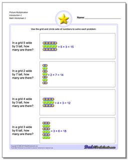 Picture Multiplication Worksheet Introduction 2 /worksheets/picture-math-multiplication.html