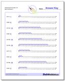 Kindergarten Number Line Addition Worksheets