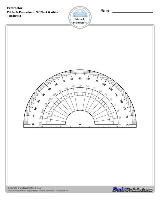 2 Pieces Circle Stencil Ruler Circle Stencil 360 Degree Protractor Plastic  Circular Protractor Math