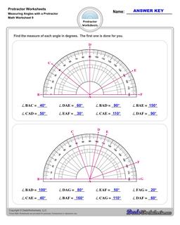 Angles With A Protractor