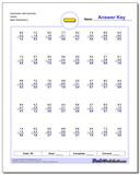 subtraction with decimals