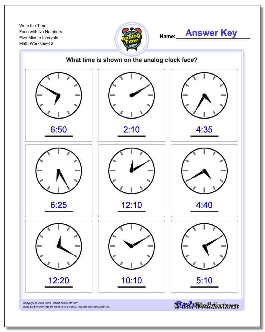 Five Minute Intervals