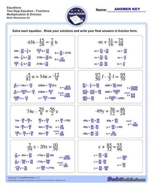 Two Step Equations