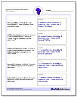 Division Worksheet With Remainders Word Problems Worksheet 1 /worksheets/word-problems.html