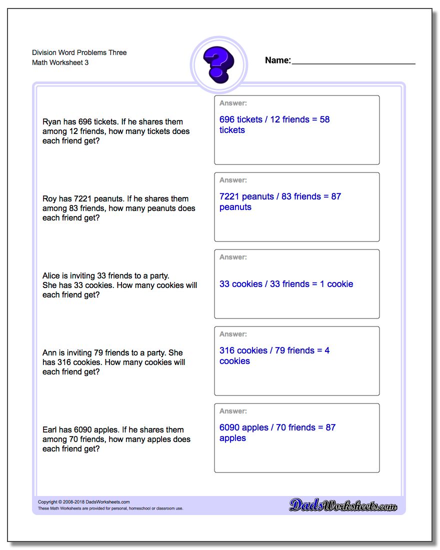 division word problems