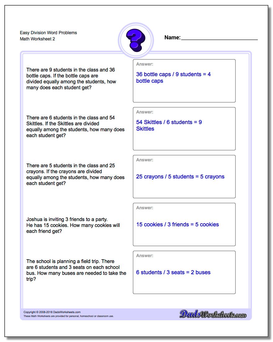  How To Solve Division Word Problems Solving Division Word Problems 